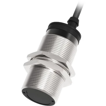 Датчик оптический LANBAO PR30-BC100DNR, цилиндрический корпус, диффузный, выход NPN, питание - 12-24В, кабель - 2м, IP67, расстояние срабатывания - 1000мм, материал корпуса - латунь никелированная