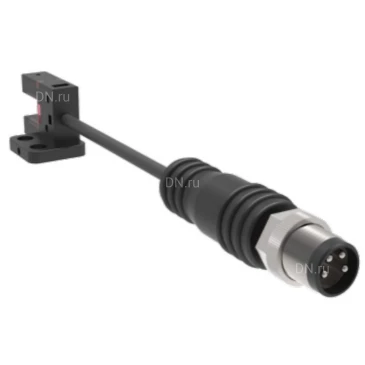 Датчик щелевой LANBAO PU05M-TGNR-F-F4, выход NPN, питание - 5-30В, кабель - 0.2м, IP64, расстояние срабатывания - 5мм, материал корпуса - пластик