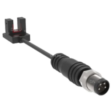 Датчик щелевой LANBAO PU05M-TGNR-Y-F4, выход NPN, питание - 5-30В, кабель - 0.2м, IP64, расстояние срабатывания - 5мм, материал корпуса - пластик