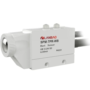 Датчик контрастной метки LANBAO SPM-TPR-RG расстояние срабатывания - 10мм, d светового пятна 1.5мм, 4 pin, PNP-выход, время отклика 1мс, 12-24В, IP65