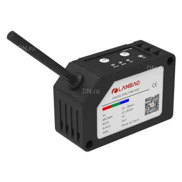 Датчик контрастной метки LANBAO SPM-TPR-RGB расстояние срабатывания - 18-28мм, 4 pin, PNP-выход, время отклика 20мс, 24В
