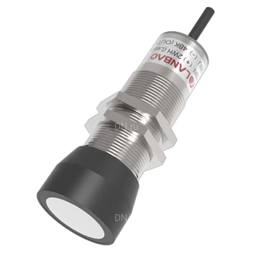 Датчик ультразвуковой LANBAO UR30-CM4DU10, расстояние срабатывания - 200-4000мм, кабель PVC 2м, корпус - латунь никелированная, IP67