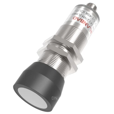 Датчик ультразвуковой LANBAO UR30-CM4DI-E2, расстояние срабатывания - 200-4000мм, разъем M12 4-pin, корпус - латунь никелированная, IP67