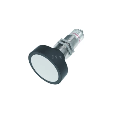 Датчик ультразвуковой LANBAO UR30-CM6DT-E2, расстояние срабатывания - 350-6000мм, разъем M12 4-pin, корпус - латунь никелированная