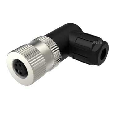 Разъем LANBAO QE8-N4G для датчиков, угловой, 60В, IP67, материал корпуса - пластик