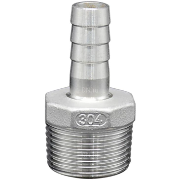 Штуцер шестигранный LEADTEK 1 1/2″ Ду40х40.5мм, корпус - нержавеющая сталь AISI304 (CF8), присоединение - наружная резьба