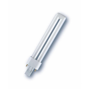 Лампа люминесцентная LEDVANCE DULUX S, мощность - 9 Вт, цоколь - G23, световой поток - 600 лм, цветовая температура - 3000 K