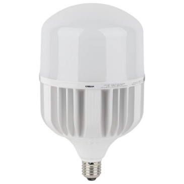 Лампа светодиодная LEDVANCE LED HW T матовая, мощность - 80 Вт, цоколь - E27, световой поток - 8000 лм, цветовая температура - 4000 K, форма - цилиндр