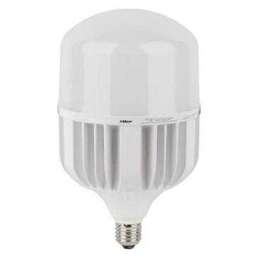 Лампа светодиодная LEDVANCE LED HW T матовая, мощность - 80 Вт, цоколь - E27, световой поток - 8000 лм, цветовая температура - 6500 K, форма - цилиндр