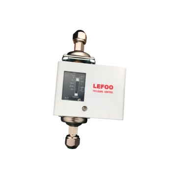 Реле дифференциального давления LEFOO LF5D4, диапазон 0,5-3,5бар, резьба присоединения G1/2, материал корпуса - сталь