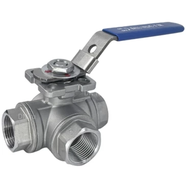 Кран шаровой Lotar LTR-TT10/4 3/8″ Ду10 Ру64 стандартнопроходной, трехходовой, резьбовой, внутренняя резьба, корпус - нержавеющая сталь AISI 304 (CF8), уплотнение - PTFE, управление - рукоятка-рычаг Кран шаровой Lotar LTR-TT10/4 3/8″ Ду10 Ру64 стандартнопроходной, трехходовой, резьбовой, внутренняя резьба, корпус - нержавеющая сталь AISI 304 (CF8), уплотнение - PTFE, управление - рукоятка-рычаг