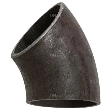 Отвод общепромышленный Медэкс 45° Ду300 (Дн325х10) бесшовный, сталь 09Г2С под приварку ГОСТ 17375-2001