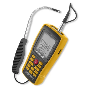 Анемометр МЕГЕОН 11008 цифровой с зондом, диапазон измерения скорости воздушного потока 0.3-30м/с, диапазон измерения температуры 0-45°С