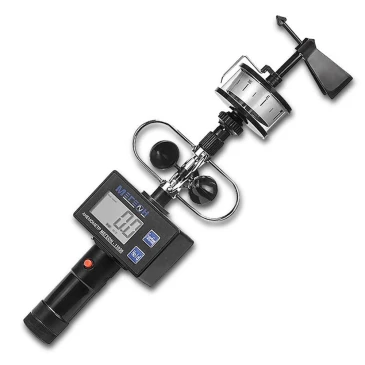 Анемометр МЕГЕОН 11030 цифровой чашечный, диапазон измерения скорости воздушного потока 0-30м/с