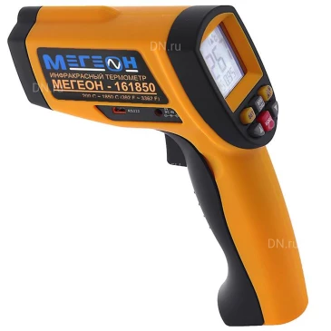 Пирометр (термометр) МЕГЕОН 161850 цифровой инфракрасный, промышленный, температурный диапазон 200-1850°С