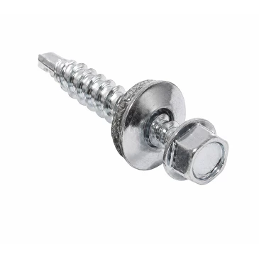 Саморез Китай 4.8х70 RAL7004 (1500шт) кровельный (по дереву), головка - шестигранная, диаметр - 4.8мм, длина - 70мм, материал - углеродистая сталь, наконечник - сверло, покрытие - порошковая окраска, цвет - сигнальный серый, упаковка - 1500шт