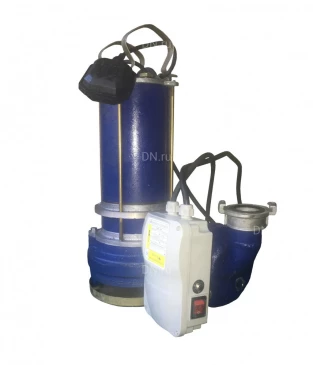 Насос фекальный МНЗ ЦМФ 16-16 КНС (Мурена 16-16) погружной, с режущим ножом, мощность - 2.2кВт, напор - 16м, производительность - 16м3/ч, до 35°C, 220В