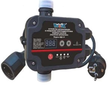 Регулятор давления Vodotok ЭДД-13 электронный, присоединение - G1″, стартовое давление - 0.5-4.5бар, максимальное давление - 10бар, кабель с вилкой, кабель с розеткой