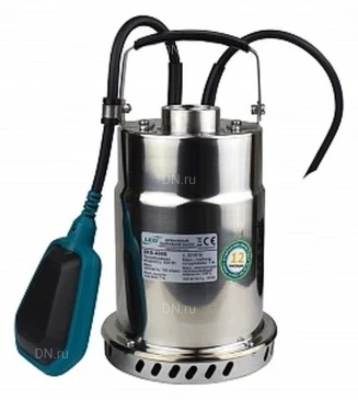 Насос дренажный LEO XKS-500 S погружной, корпус - нержавеющая сталь, мощность - 0.5кВт, напор - 7.5м, производительность - 166.7л/мин, 220В Насос дренажный LEO XKS-500 S погружной, корпус - нержавеющая сталь, мощность - 0.5кВт, напор - 7.5м, производительность - 166.7л/мин, 220В