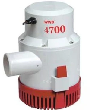 Насос колодезный Vodotok WWB-06918 погружной, трюмный корпус - пластик, напор - 16м, производительность - 297л/мин, 12В