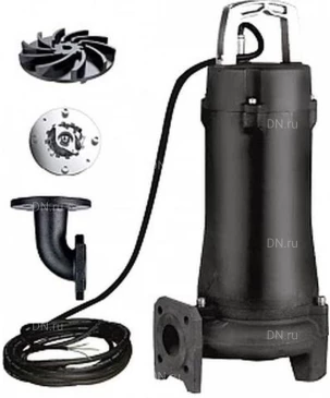 Насос фекальный LEO 32SWPm3.6-30-2.2L/QG погружной, корпус - нержавеющая сталь, мощность - 2.2кВт, напор - 30м, производительность - 60л/мин, 220В