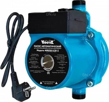 Насос повысительный Vodotok WRS20/130-Z поверхностный, корпус - чугун, мощность - 0.25кВт, напор - 9м, производительность - 27л/мин, 220В Насос повысительный Vodotok WRS20/130-Z поверхностный, корпус - чугун, мощность - 0.25кВт, напор - 9м, производительность - 27л/мин, 220В