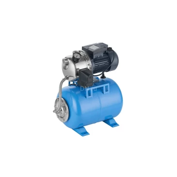 Насосная станция Unipump AUTO JS 100 поверхностная, корпус - нержавеющая сталь, мощность - 0.75кВт, напор - 40м, производительность - 60л/мин, 220В, страна - Китай