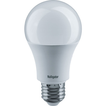 Лампа светодиодная NAVIGATOR NLL-A60 матовая, мощность - 12 Вт, цоколь - E27, световой поток - 1000 лм, цветовая температура - 4000 K, форма - грушевидная