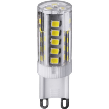 Лампа светодиодная NAVIGATOR NLL-P-G9 прозрачная, мощность - 3 Вт, цоколь - G9, световой поток - 280 лм, цветовая температура - 4000 K, форма - капсульная