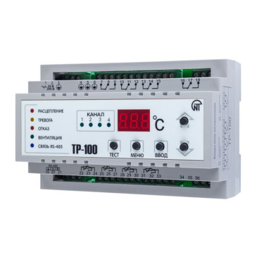 Реле температурное НовАтек-Электро ТР-100 3-10 А, 24-260 В, AC/DC, цифровое, 4 переключающих контактов