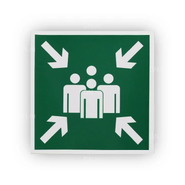 Знак НПО ПУЛЬС E21 «Пункт (место) сбора» на световозвращающей пленке на металлической основе 500х500мм