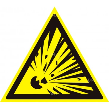 Знак НПО ПУЛЬС W03 «Опасно. Ядовитые вещества» на самоклеящейся не светящейся пленке, 200х200мм