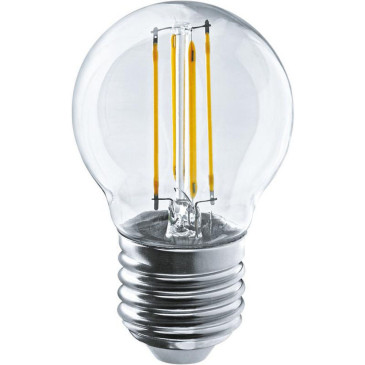 Лампа светодиодная ОНЛАЙТ OLL-F-G45 прозрачная, мощность - 12 Вт, цоколь - E27, световой поток - 1200 лм, цветовая температура - 2700 K, форма - шар