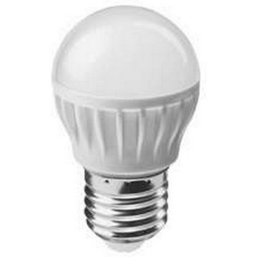 Лампа светодиодная ОНЛАЙТ OLL-G45 матовая, мощность - 8 Вт, цоколь - E27, световой поток - 640 лм, цветовая температура - 6500 K, форма - шар