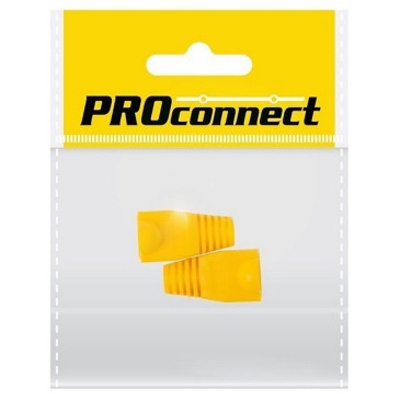 Колпачок PROCONNECT защитный для штекера RJ45 (8Р8С), корпус - полипропилен, цвет - желтый, упаковка - 2 шт