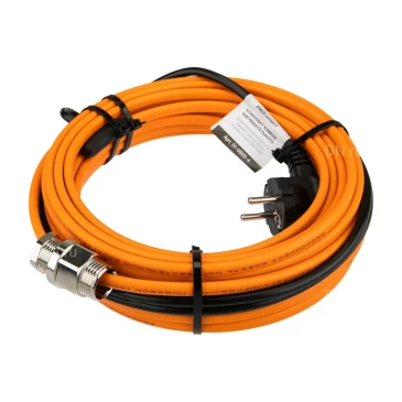 Кабель нагревательный PROCONNECT 10 ККНС 2ЛПп-ЭЛ 65/85 в трубу, саморегулирующийся, тепловая мощность - 20Вт, длина - 2м, цвет - оранжевый, 220В