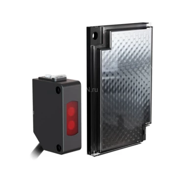 Датчик фотоэлектрический Prompower PK-LR300P на отражение от рефлектора, расстояние срабатывания - 3м, тип выходного сигнала - PNP, соединение - кабель, материал корпуса - пластик, IP67