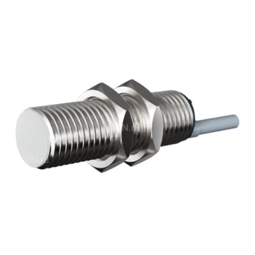 Индуктивный датчик Prompower KJ118-D08NB-D355-LY резьбовой, монтаж - заподлицо, расстояние срабатывания - 8мм, тип выходного сигнала - NPN-НЗ, соединение - кабель, материал корпуса - никелированная латунь, IP67