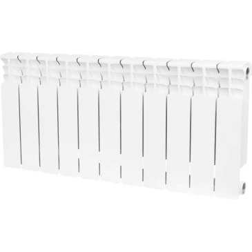 Радиатор биметаллический STOUT Space 500 SRB-0310-050011, 561х880мм, теплоотдача - 1991Вт, подключение - боковое, цвет - белый RAL 9016