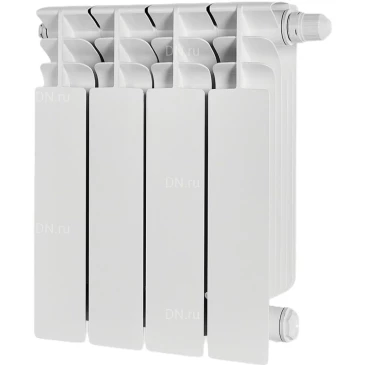 Радиатор биметаллический STOUT Titan Ventil 350 SRB-3320-035004, 420х320мм, теплоотдача - 656Вт, подключение - нижнее, цвет - белый RAL 9016