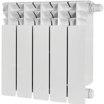 Радиатор биметаллический STOUT Titan Ventil 350 SRB-3320-035005, 420х400мм, теплоотдача - 820Вт, подключение - нижнее, цвет - белый RAL 9016