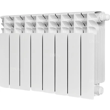 Радиатор биметаллический STOUT Titan Ventil 350 SRB-3320-035008, 420х640мм, теплоотдача - 1312Вт, подключение - нижнее, цвет - белый RAL 9016