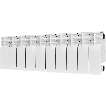 Радиатор биметаллический STOUT Titan 350 SRB-3310-035010, 420х800мм, теплоотдача - 1640Вт, подключение - боковое, цвет - белый RAL 9016