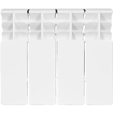 Радиатор биметаллический STOUT Titan 350 SRB-3310-035004, 420х320мм, теплоотдача - 656Вт, подключение - боковое, цвет - белый RAL 9016