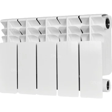 Радиатор биметаллический STOUT Titan 200 SRB-3310-020005, 270х400мм, теплоотдача - 520Вт, подключение - боковое, цвет - белый RAL 9016