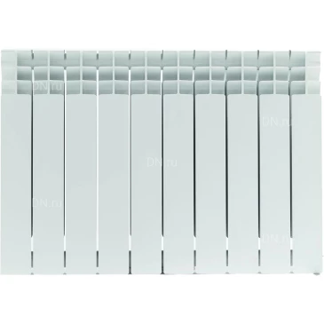 Радиатор биметаллический STOUT Titan 500 SRB-3310-050011, 570х880мм, теплоотдача - 2178Вт, подключение - боковое, цвет - белый RAL 9016