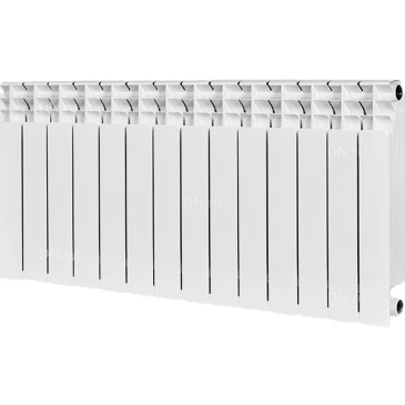 Радиатор биметаллический STOUT Titan 500 SRB-3310-050014, 570х1120мм, теплоотдача - 2772Вт, подключение - боковое, цвет - белый RAL 9016