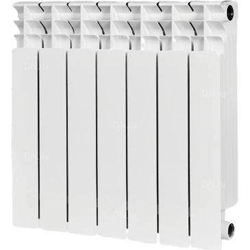 Радиатор биметаллический STOUT Titan 500 SRB-3310-050007, 570х560мм, теплоотдача - 1386Вт, подключение - боковое, цвет - белый RAL 9016