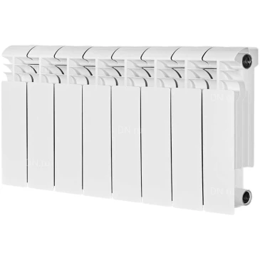 Радиатор биметаллический STOUT Vega 350 SRB-1310-035008, 425х672мм, теплоотдача - 1072Вт, подключение - боковое, цвет - белый RAL 9016