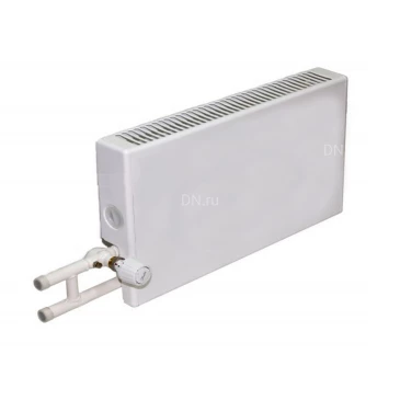 Конвектор настенный концевой Универсал К У-1 Ру10, теплоотдача - 0.400кВт, корпус - сталь, подключение - боковое, с воздушным клапаном